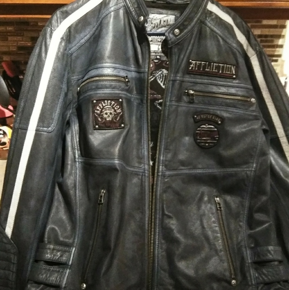 Affliction mens leather